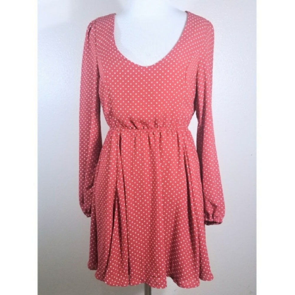 NWT Forever 21 Long Sleeve Red Dress